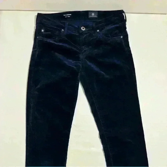 AG Adriano Goldschmied Pants Velour The Legging Womens 26” Waist - Picture 10 of 13